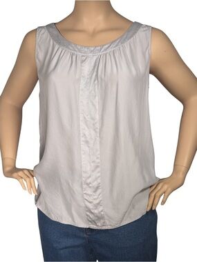 J.Jill Gray Silk Sleeveless Blouse – Size‎ 2X